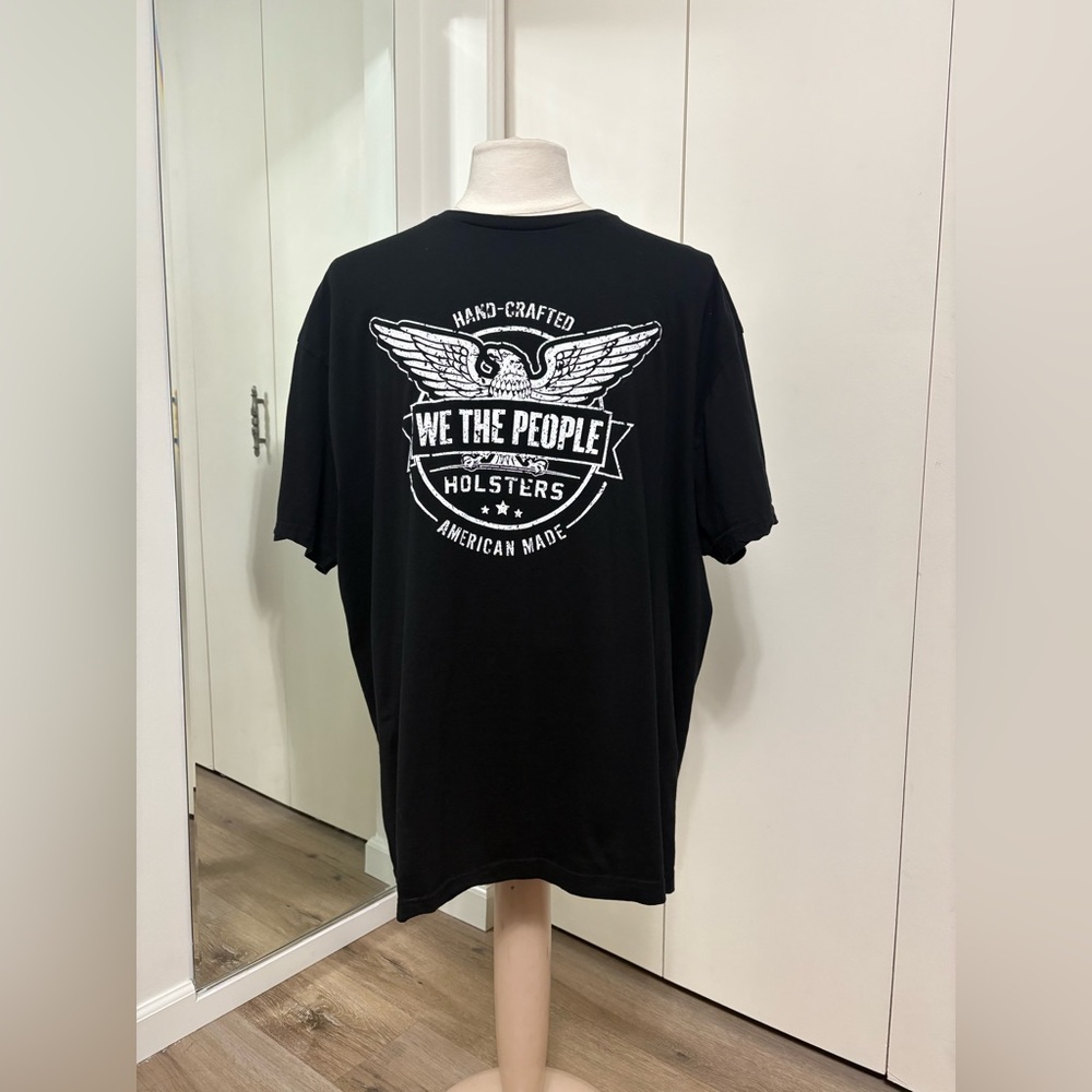 We The People Holsters Graphic T-Shirt Black American Made Man Size XXXL